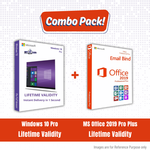 Combo Pack - MS Office 2019 Pro Plus Email Bind with Windows 10 Pro